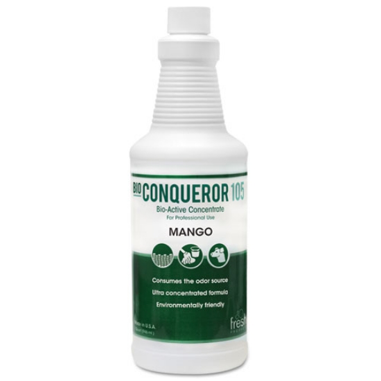 Picture of Bio Conqueror 105 Enzymatic Odor Counteractant Concentrate, Mango, 32 Oz Bottle, 12/carton