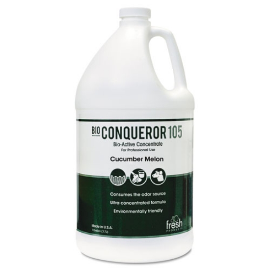 Picture of Bio Conqueror 105 Enzymatic Odor Counteractant Concentrate, Cucumber Melon, 1 Gal Bottle, 4/carton