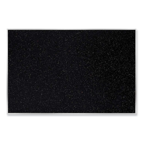 Picture of Satin Aluminum-Frame Recycled Rubber Bulletin Boards, 72.5 x 48.5, Confetti Surface, Ships in 7-10 Business Days