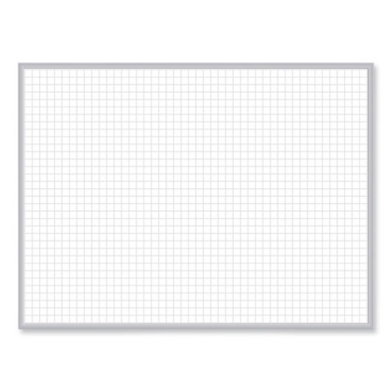 Picture of Magnetic Porcelain Whiteboard with Satin Aluminum Frame, 36.5 x 60.5, White Surface, Ships in 7-10 Business Days
