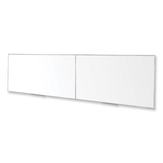 Picture of Magnetic Porcelain Whiteboard with Satin Aluminum Frame, 193 x 48.5, White Surface, Ships in 7-10 Business Days