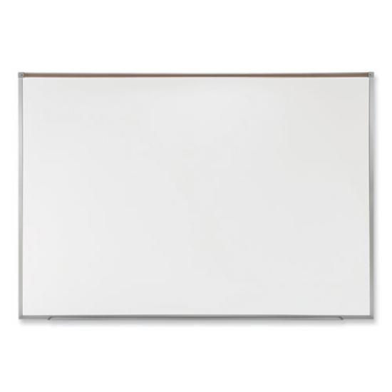 Picture of Proma Magnetic Porcelain Projection Whiteboard w/Satin Aluminum Frame, 72.5 x 48.5, White Surface,Ships in 7-10 Business Days