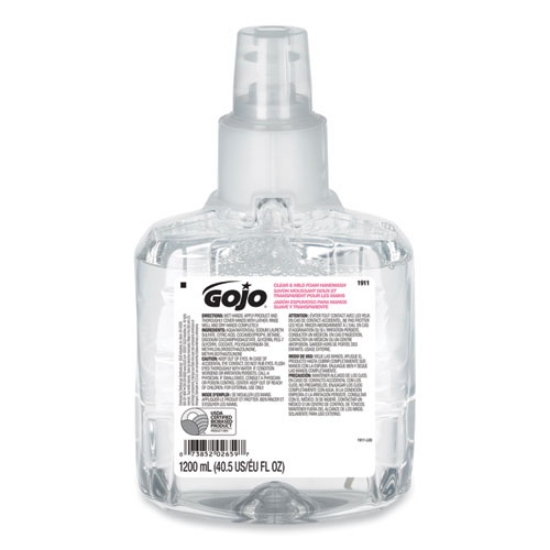 Picture of Clear and Mild Foam Handwash Refill, For GOJO LTX-12 Dispenser, Fragrance-Free, 1,200 mL Refill