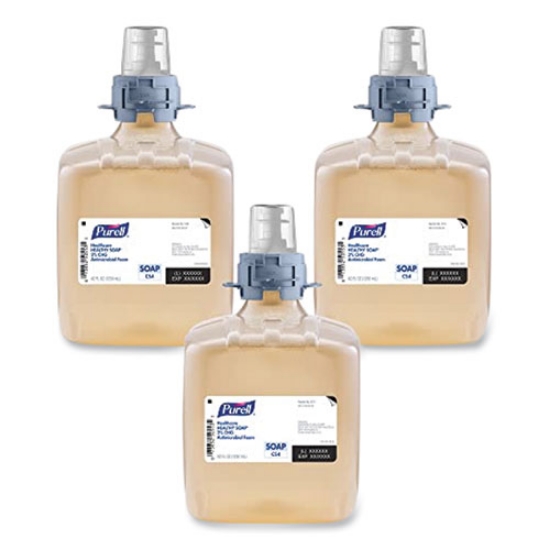 Picture of Healthcare HEALTHY SOAP 2% CHG Antimicrobial Foam, for CS4 Dispensers, Fragrance-Free, 1,250 mL, 3/Carton