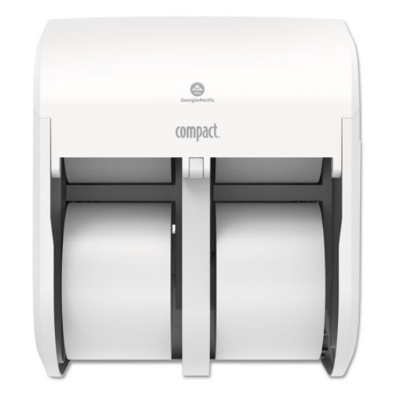 Picture of Compact Quad Vertical 4-Roll Coreless Tissue Dispenser, 12.06 X 8 X 14.44, White