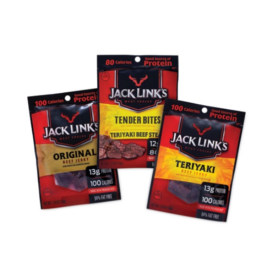 Picture of Beef Jerky Variety Pack, 1.5 oz, 9/Carton, Ships in 1-3 Business Days