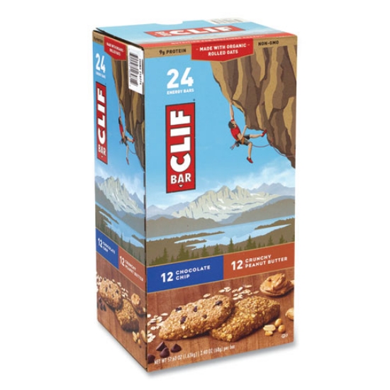 Picture of Energy Bar, Chocolate Chip/crunchy Peanut Butter, 2.4 Oz, 24/box, Ships In 1-3 Business Days