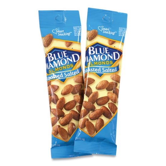 Picture of Roasted Salted Almonds, 1.5 Oz Tube, 12 Tubes/carton, Ships In 1-3 Business Days