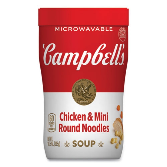 Picture of Soup On The Go Chicken with Mini Noodles, 10.75 oz Cup, 8/Carton, Ships in 1-3 Business Days