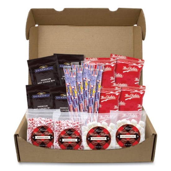 Picture of Warm Winter Wishes Hot Chocolate Kit, 20 Assorted Items/Box, Ships in 1-3 Business Days