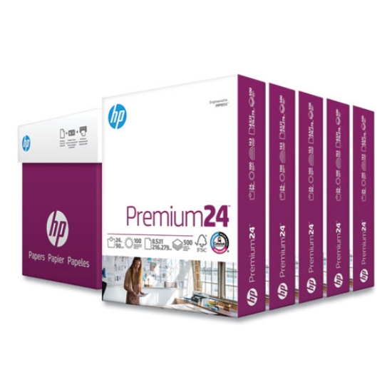 Picture of Premium24 Paper, 98 Bright, 24 lb Bond Weight, 8.5 x 11, Ultra White, 500 Sheets/Ream, 5 Reams/Carton