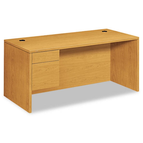 Picture of 10500 Series "l" Workstation Single Pedestal Desk, 66" X 30" X 29.5", Harvest