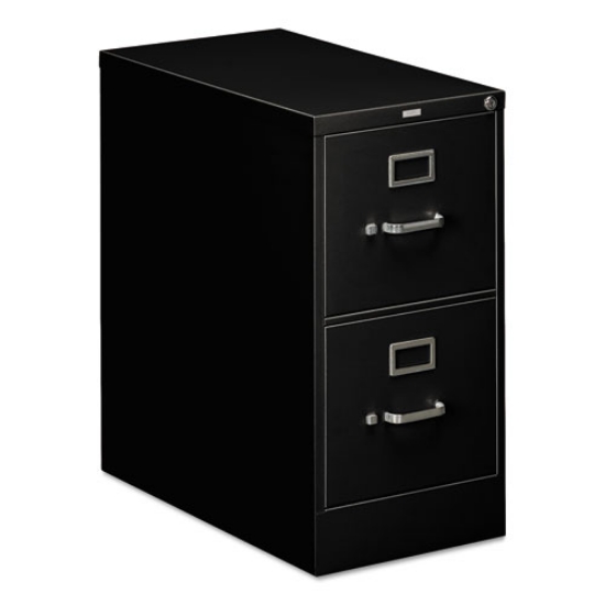 Picture of 310 Series Vertical File, 2 Letter-Size File Drawers, Black, 15" X 26.5" X 29"