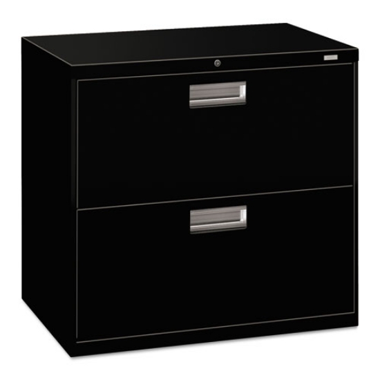 Picture of Brigade 600 Series Lateral File, 2 Legal/letter-Size File Drawers, Black, 30" X 18" X 28"