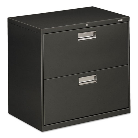 Picture of Brigade 600 Series Lateral File, 2 Legal/letter-Size File Drawers, Charcoal, 30" X 18" X 28"