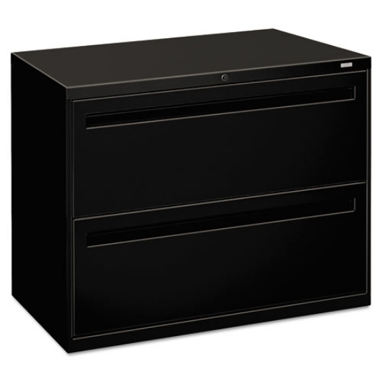 Picture of Brigade 700 Series Lateral File, 2 Legal/letter-Size File Drawers, Black, 36" X 18" X 28"