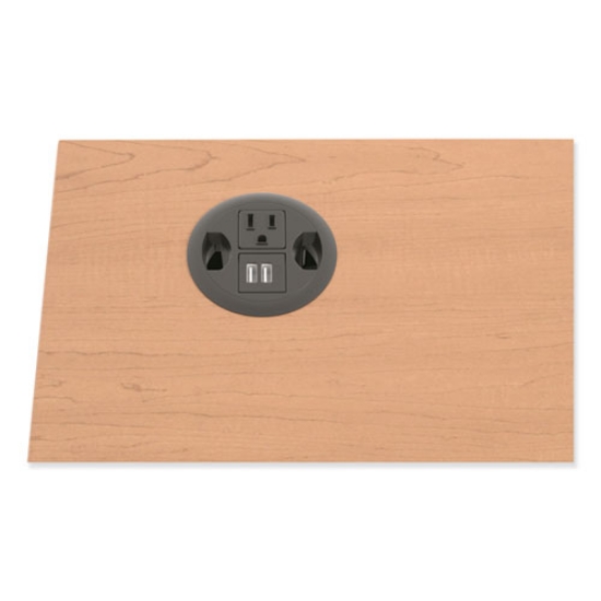 Picture of Usb Ac Power Hub Grommet, 3" Diameter, Black