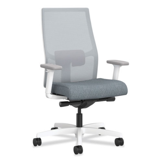 Picture of Ignition 2.0 4-Way Stretch Mid-Back Task Chair, Supports 300 lb, 17" to 21" Seat Ht, Basalt/Fog/White, Ships in 7-10 Bus Days
