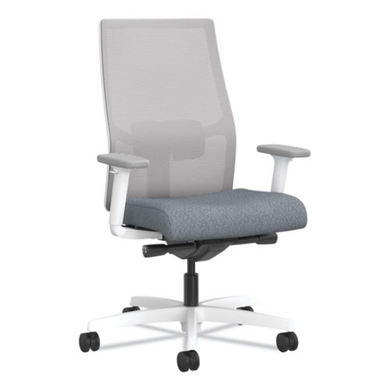 Picture of Ignition 2.0 4-Way Stretch Mid-Back Mesh Task Chair, Up to 300 lb, 17" - 20" Seat Ht, Basalt/Fog/White,Ships in 7-10 Bus Days