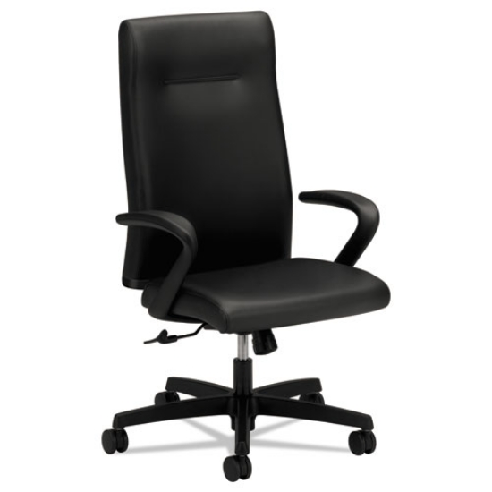 Picture of Ignition Series Executive High-Back Chair, Supports Up To 300 Lb, 17.38" To 21.88" Seat Height, Black