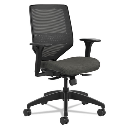 Picture of Solve Series Mesh Back Task Chair, Supports Up To 300 Lb, 16" To 22" Seat Height, Ink Seat, Black Back/base