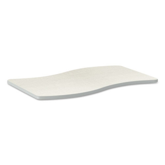 Picture of Build Ribbon Shape Table Top, 54w X 30d, Silver Mesh