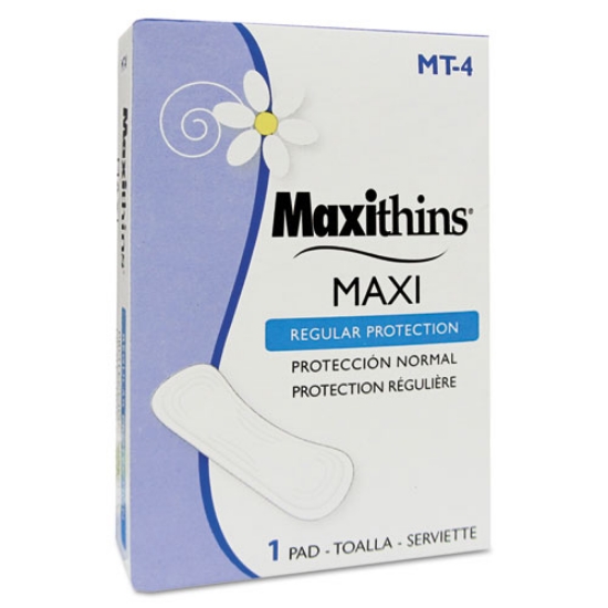 Picture of Maxithins Vended Sanitary Napkins #4, Maxi, 250 Individually Boxed Napkins/carton