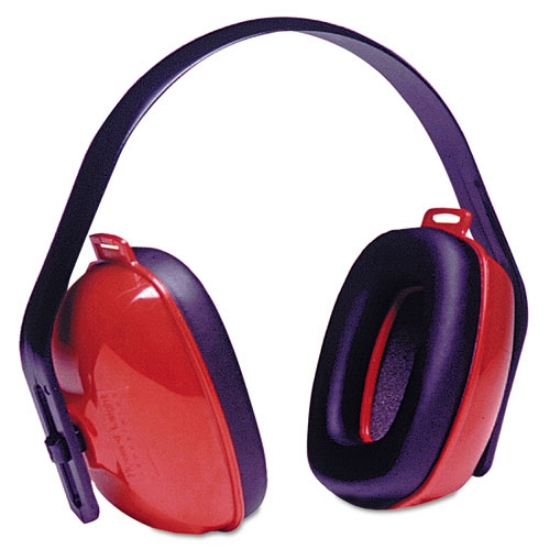 Picture of Qm24+ Three-Position Earmuffs, 25 Db Nrr, Red/black