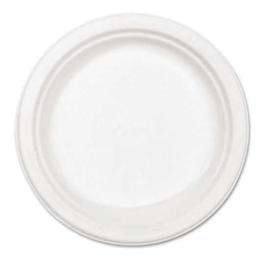 Picture of Paper Dinnerware, Plate, 8.75" Dia, White, 500/carton