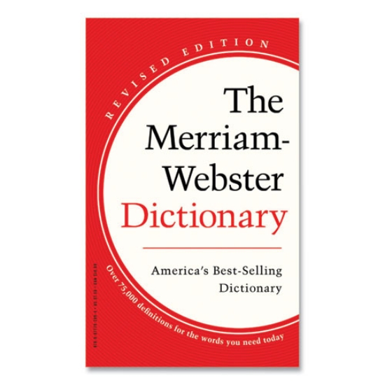 Picture of the merriam-webster dictionary, revised edition, paperback, 960 pages