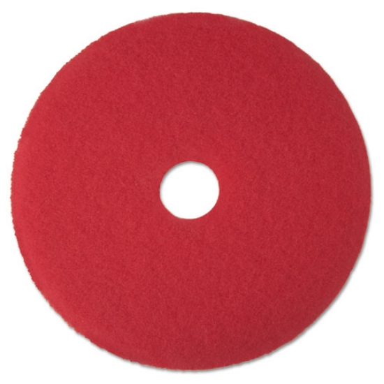 Picture of Low-Speed Buffer Floor Pads 5100, 12" Diameter, Red, 5/carton