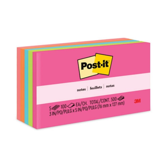 Picture of Original Pads in Poptimistic Collection Colors, 3" x 5", 100 Sheets/Pad, 5 Pads/Pack