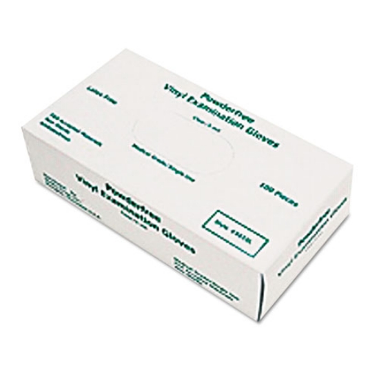 Picture of Disposable Vinyl Gloves, Large, 5 Mil, Medical Grade, 100/box