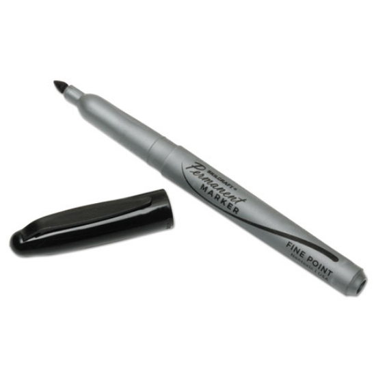 Picture of 7520000433408 Skilcraft Fine Point Permanent Marker, Fine Bullet Tip, Black, Dozen