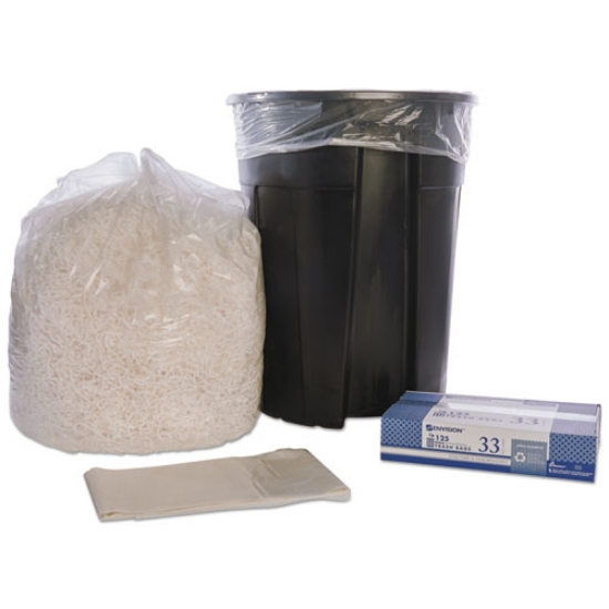 Picture of 8105011839768, Skilcraft Maximum Performance Trash Can Liner, 33 Gal, 0.78 Mil, 33" X 39", Clear, 125/box