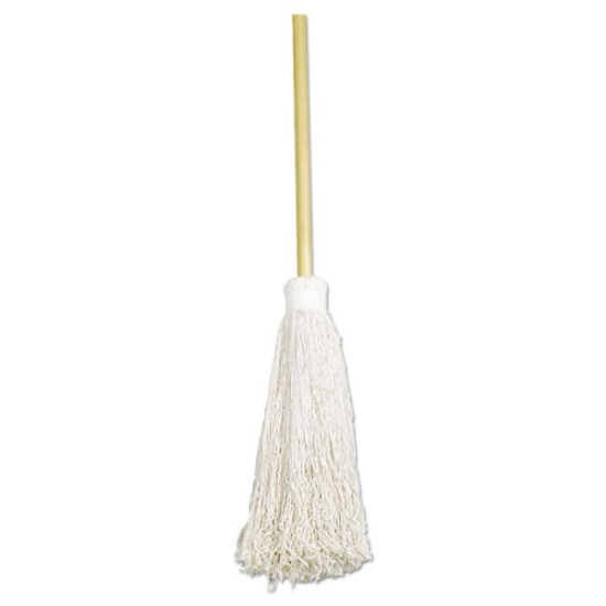 Picture of Skilcraft Deck Swab, 17" White Cotton Head, 60" Natural Wood Handle