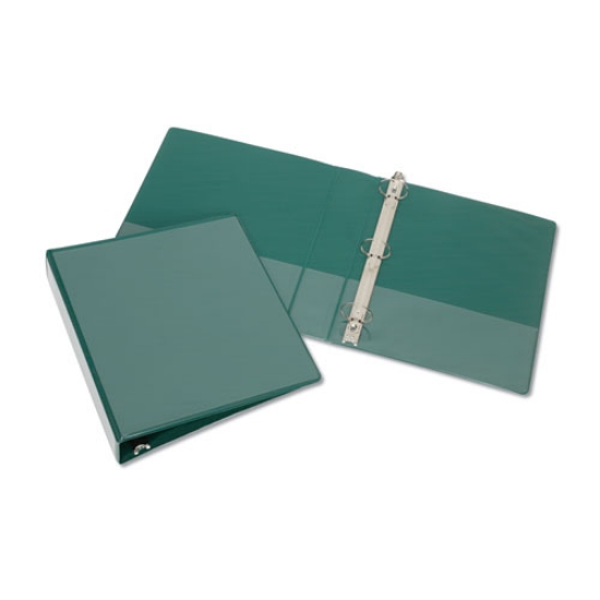 Picture of 7510012723231 Skilcraft Round Ring View Binder, 3 Rings, 3" Capacity, 11 X 8.5, Green