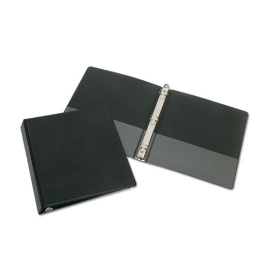 Picture of 7510012784129 Skilcraft Round Ring Binder, 3 Rings, 3" Capacity, 11 X 8.5, Black