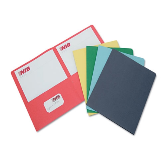 Picture of 7510013162302 Skilcraft Double Pocket Portfolio, 0.38" Capacity, 11 X 8.5, Assorted, 25/box