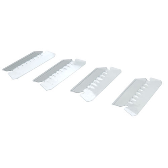 Picture of 7510013750502 SKILCRAFT Tabs for Hanging File Folders, 1/5-Cut, Clear, 2" Wide, 25/Pack