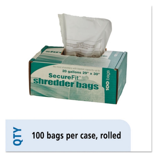 Picture of 8105013994791, Heavy-Duty Shredder Bags, 20 Gal Capacity, 100/bx