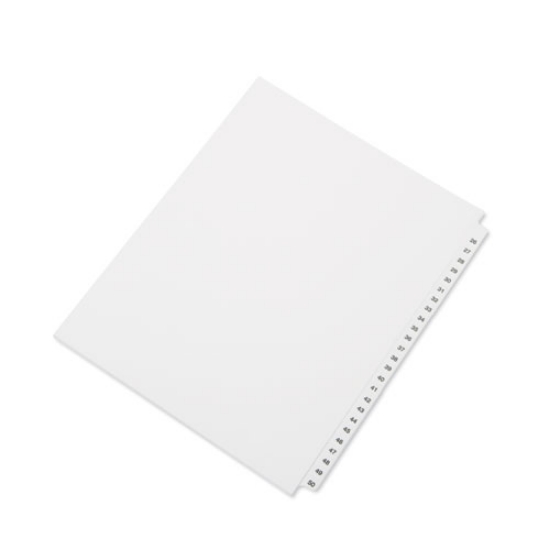 Picture of 7530014072248 skilcraft table of contents indexes, avery style, 26-tab, 26 to 50, 14 x 8.5, white, 1 set