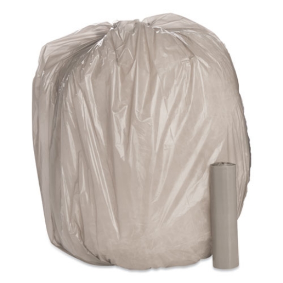 Picture of 8105015171379, Skilcraft Low Density Trash Can Liners, 45 Gal, 1 Mil, 40" X 46", Gray, 40/box