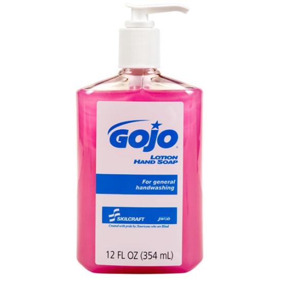 Picture of 8520015220839 Gojo Skilcraft Lotion Soap, Unscented, 12 Oz Bottle, 12/box