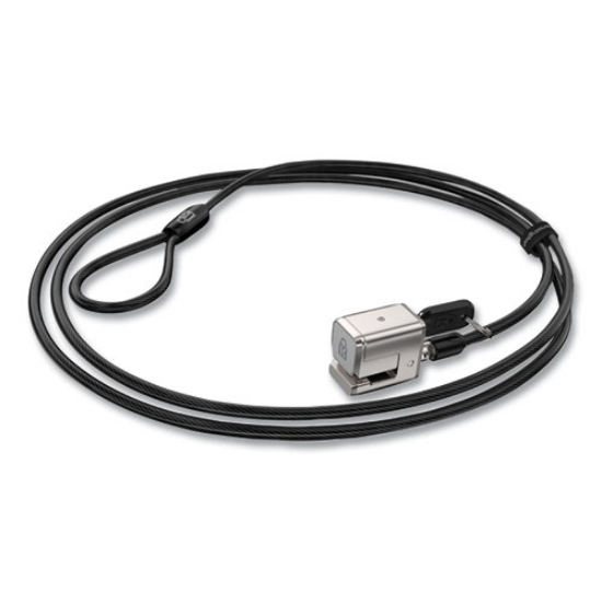 Picture of 5340016952543, SKILCRAFT Kensington Keyed Computer Lock for Surface Pro/Surface Go, 6 ft, Black/Silver