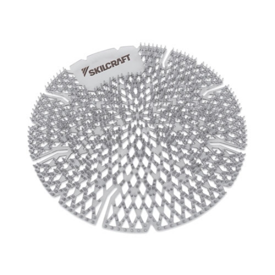 Picture of 6840016998443 SKILCRAFT Lasting Power Urinal Screen Deodorizer, Ice, Silver, 10/Carton