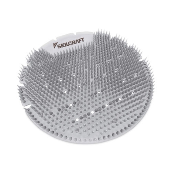 Picture of 6840016998449 SKILCRAFT Extended Power Urinal Screen Deodorizer, Ice, Silver, 6/Carton