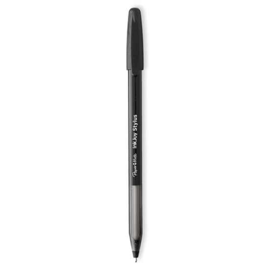 Picture of Inkjoy 100 Ballpoint Pen/stylus, Stick, Medium 1 Mm, Black Ink, Black Barrel, Dozen