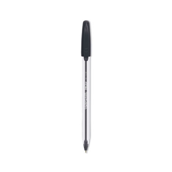 Picture of Inkjoy 50st Ballpoint Pen, Stick, Medium 1 Mm, Black Ink, Clear Barrel, Dozen