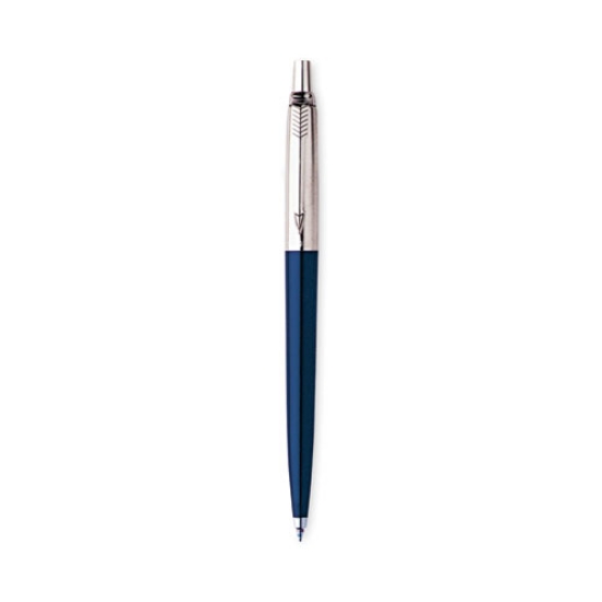 Picture of Jotter Ballpoint Pen, Retractable, Medium 1 Mm, Blue Ink, Royal Blue/chrome Barrel